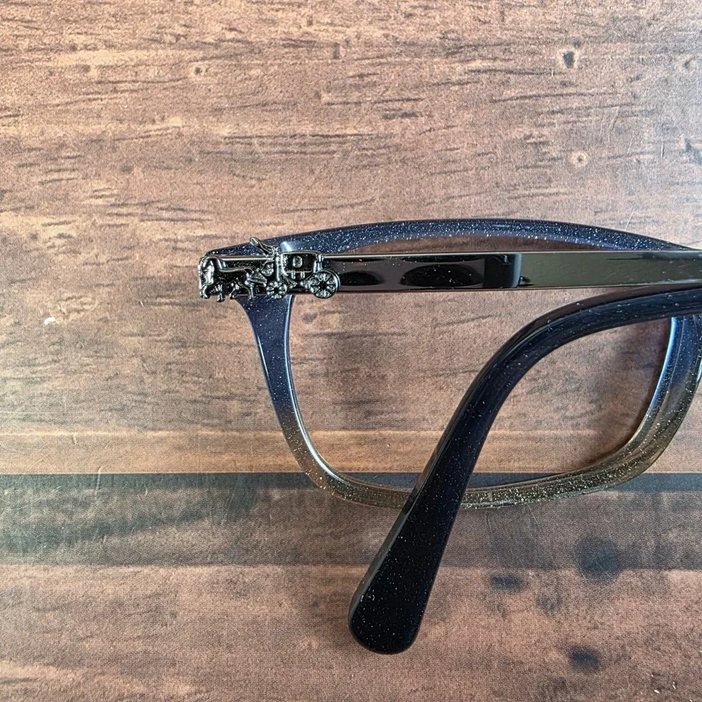 Coach HC6110 Denim‎ Taupe Glitter Gradient Eyeglasses 50-16-140 Horse & Carriage